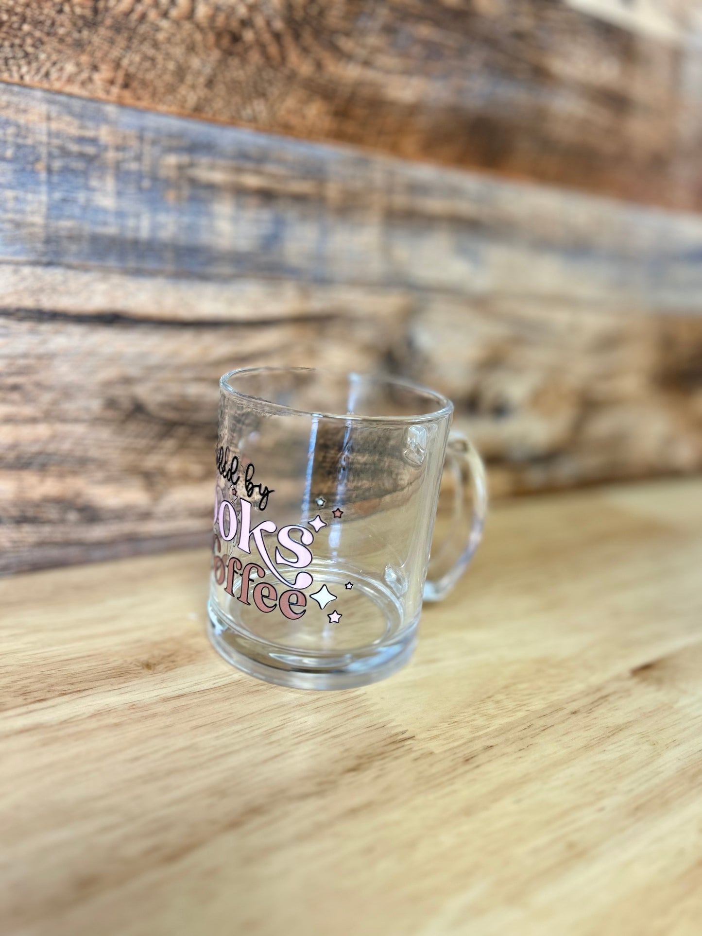 Coffee & Books Glass coffee mugs