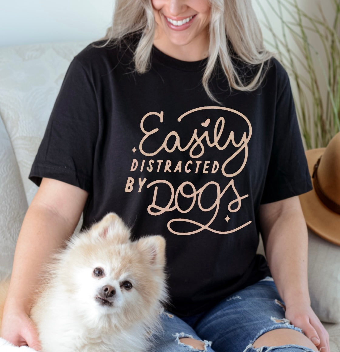 Easily distracted by dogs