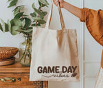 Game Day vibes tote bag