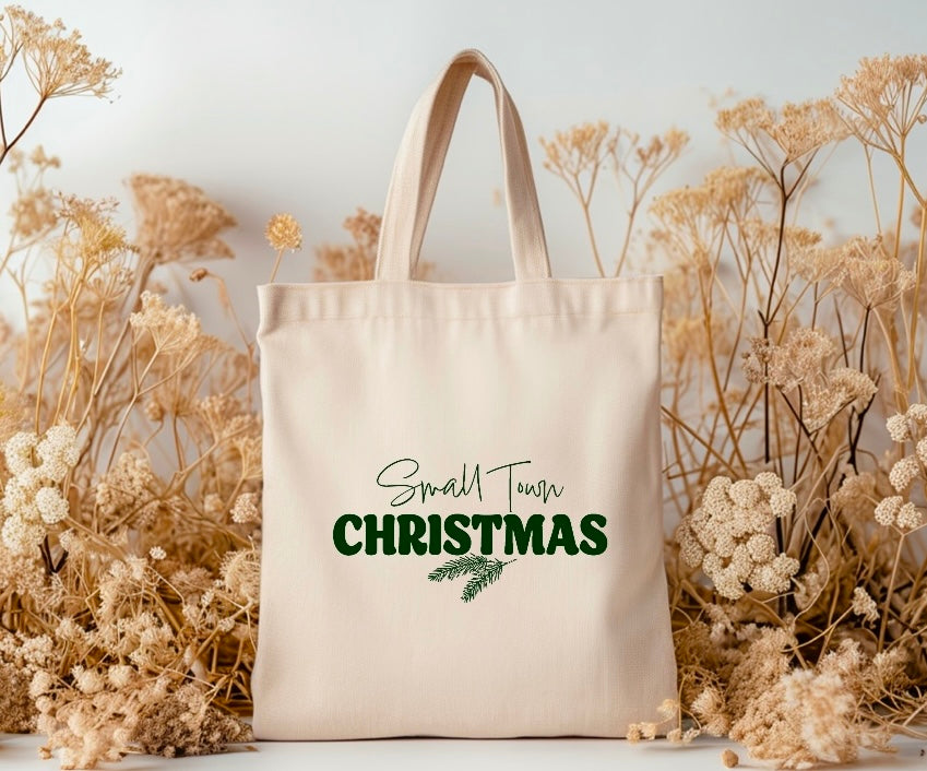 Small Town Christmas Tote Bag