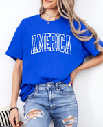 America • royal blue