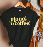 Plants & Coffee transfer • light yellow cream