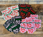 Santa’s naughty book club sticker