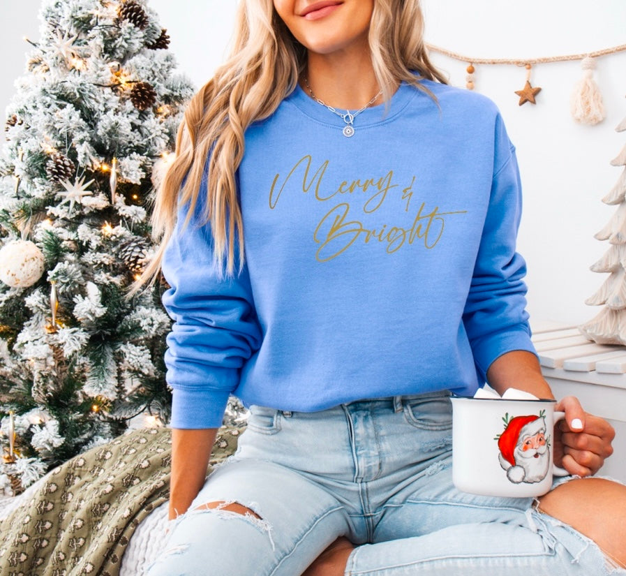 Merry & Bright (metallic gold)