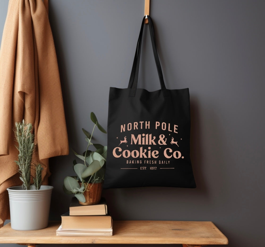 North Pole Milk & Cookie Co. Tote Bag
