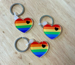 IMPERFECT Pride heart keychain
