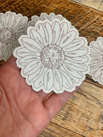 Sunflower sticker