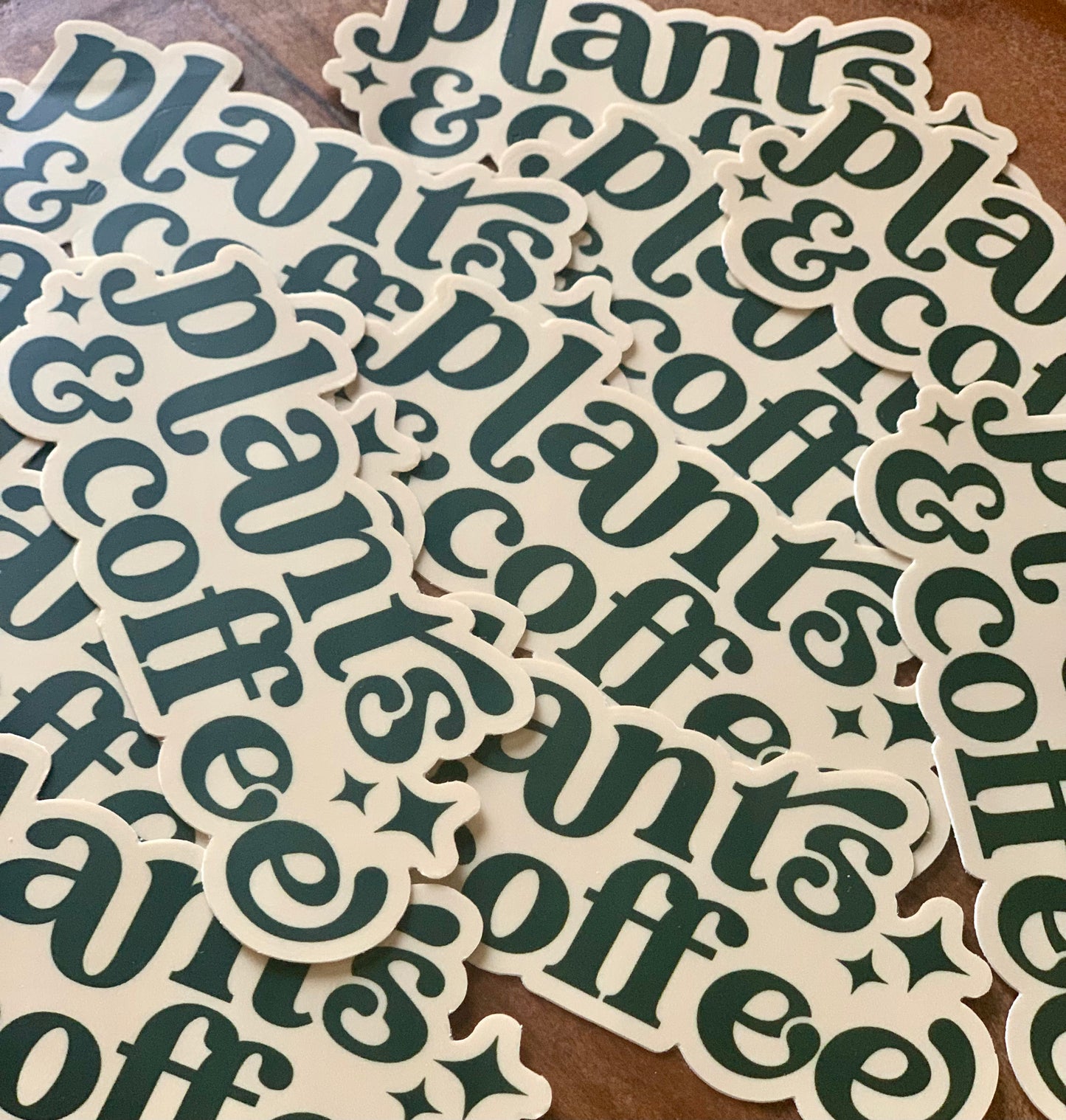 Plants & Coffee Sticker