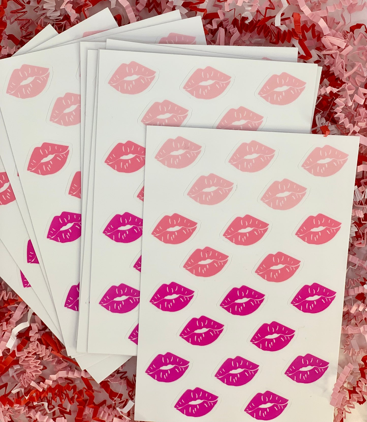 Pink Kiss Ombré Sticker Sheet