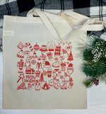 Christmas doodles Tote Bag