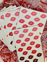 Red Kiss Ombré Sticker Sheet