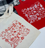 Christmas doodles Tote Bag