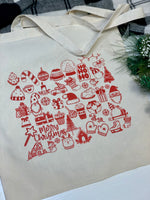 Christmas doodles Tote Bag