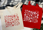 Christmas doodles Tote Bag