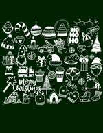 Christmas Doodles White transfer