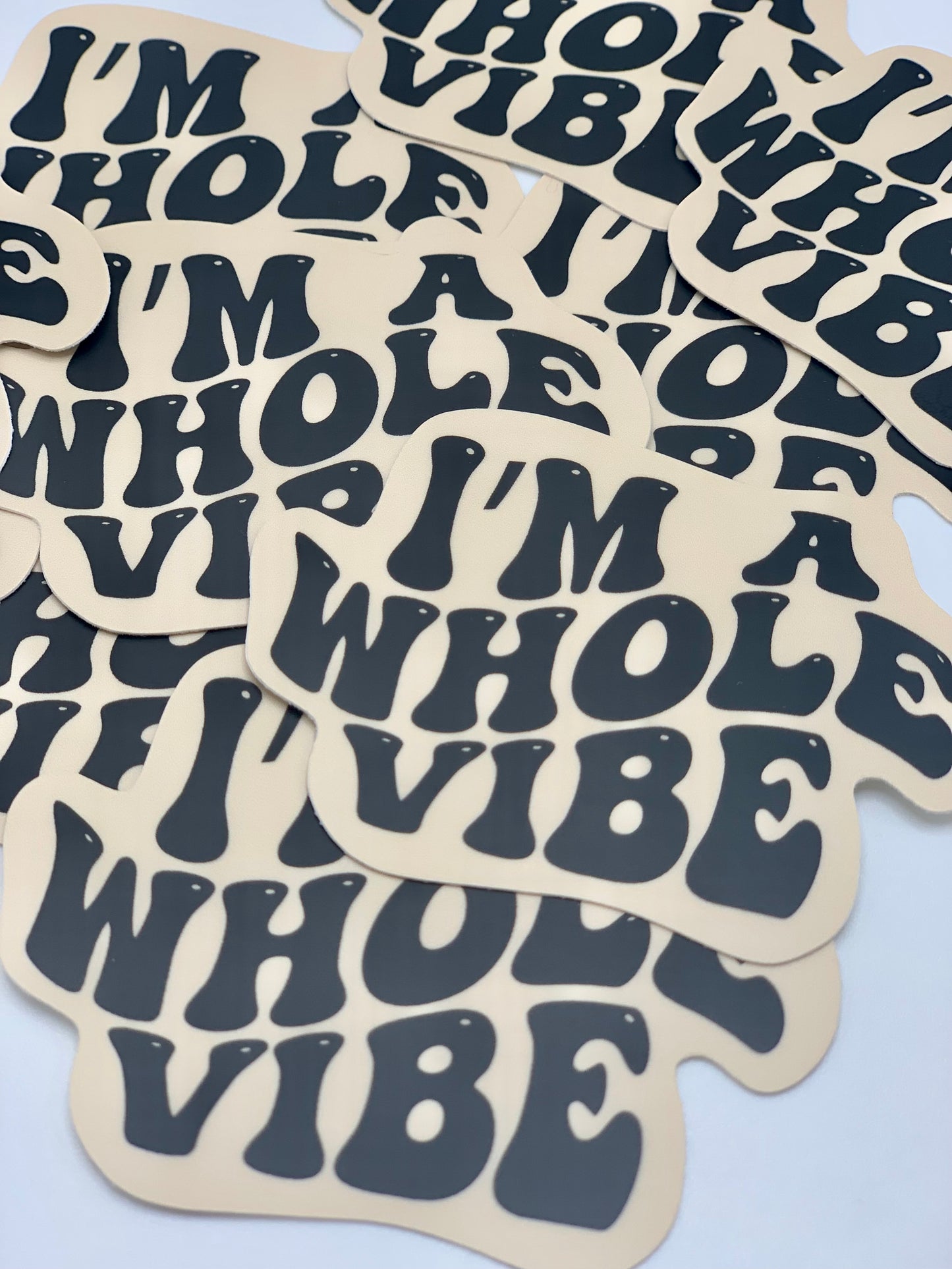 I’m a whole vibe Sticker • tan
