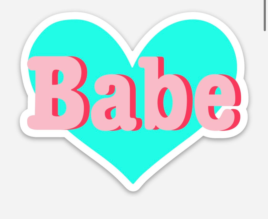 Retro Heart Babe Magnet
