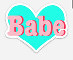 Retro Heart Babe Magnet