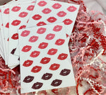 Red Kiss Ombré Sticker Sheet