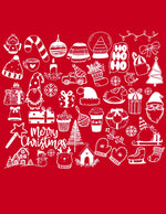 Christmas Doodles White transfer