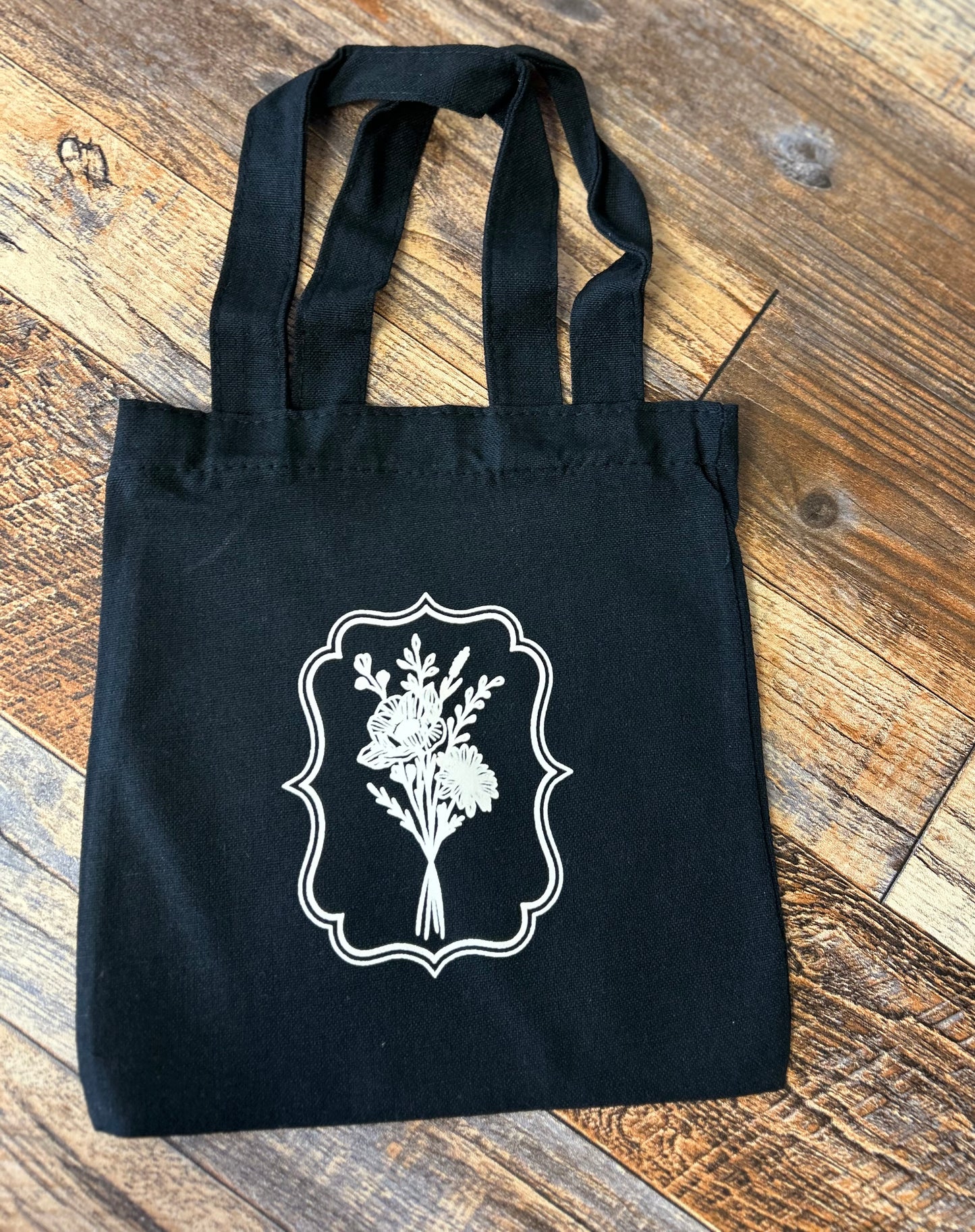 8” Wildflower - small tote bag