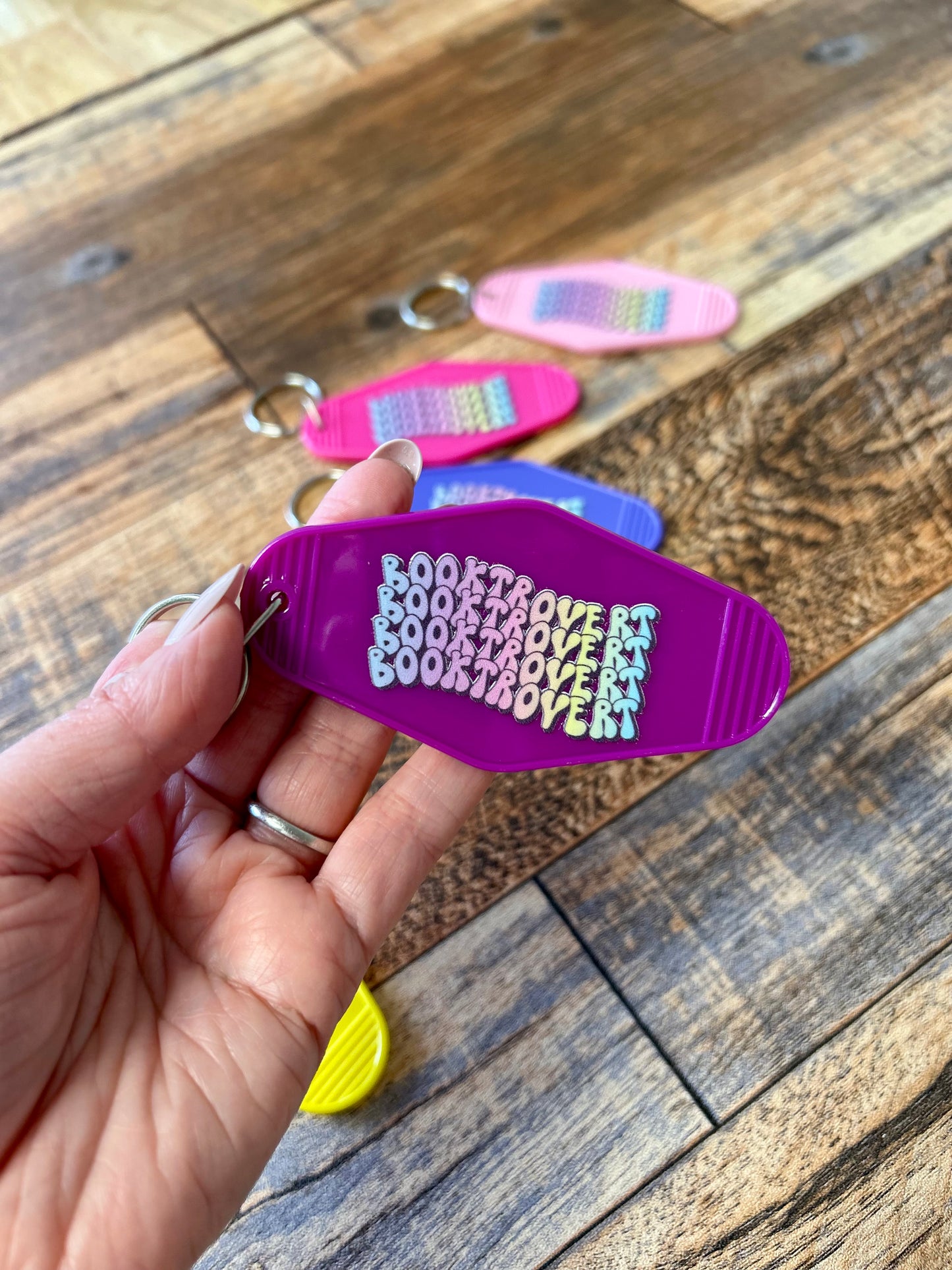 Booktrovert keychain
