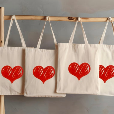 Valentines Heart - small tote bag