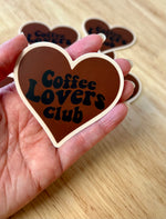 Coffee lovers club sticker • black