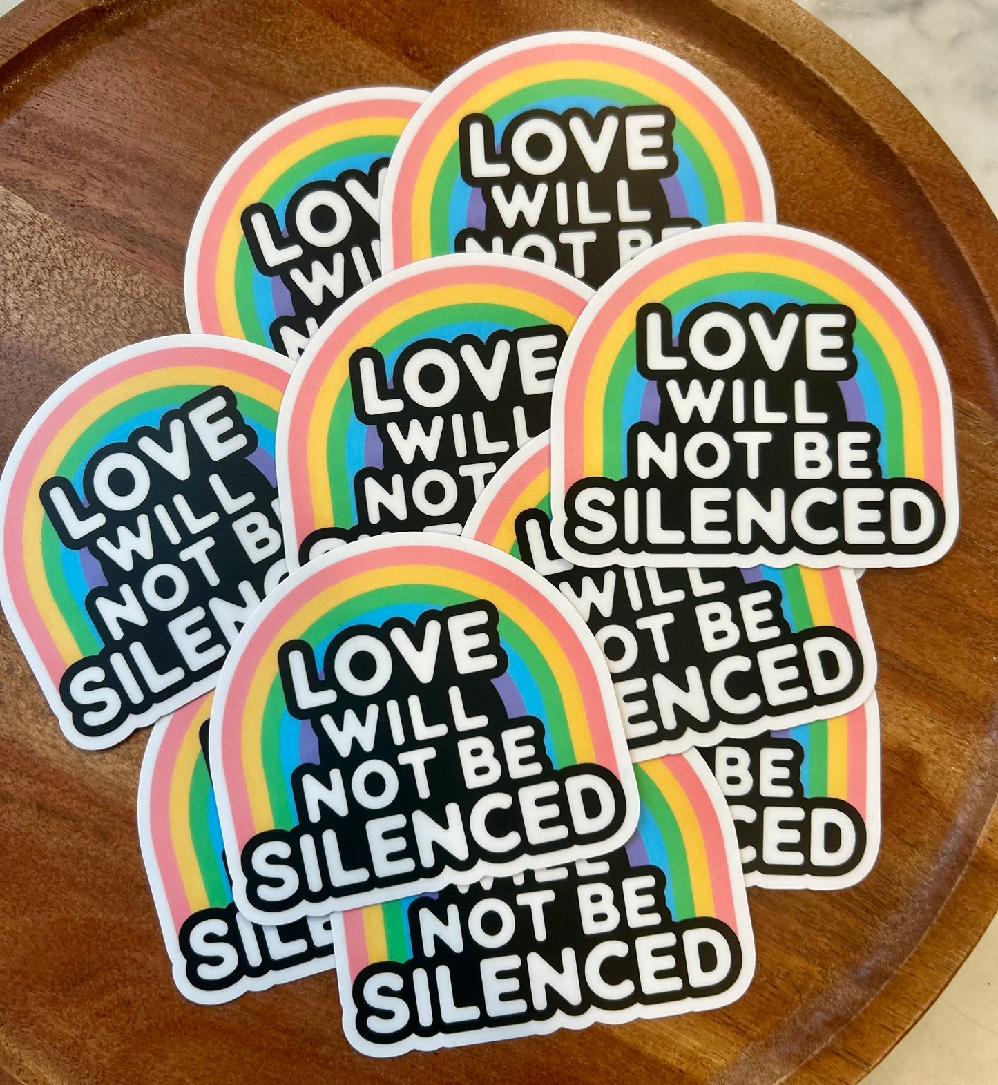 Love will not be silenced sticker