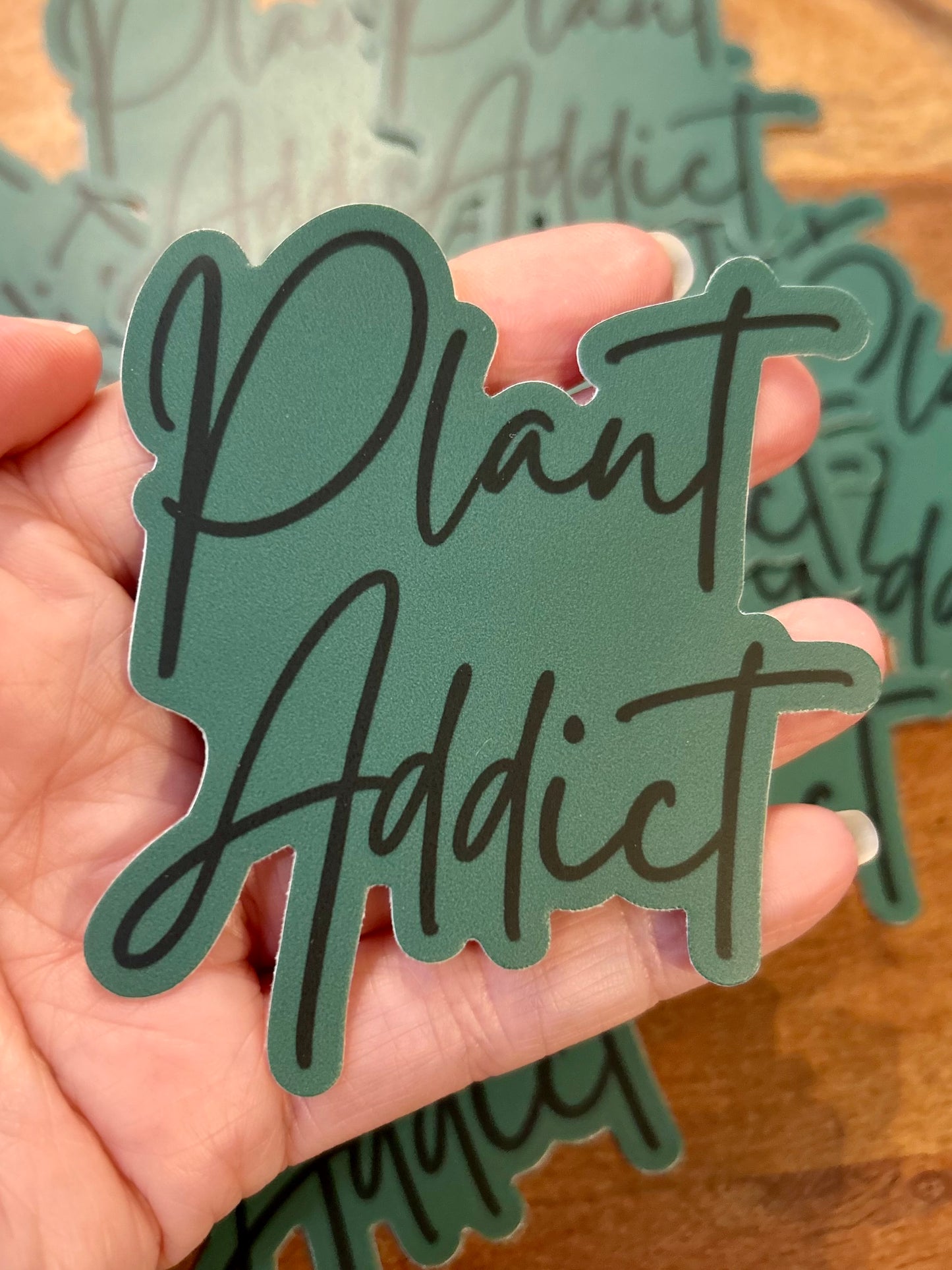 Plant Addict sticker • green