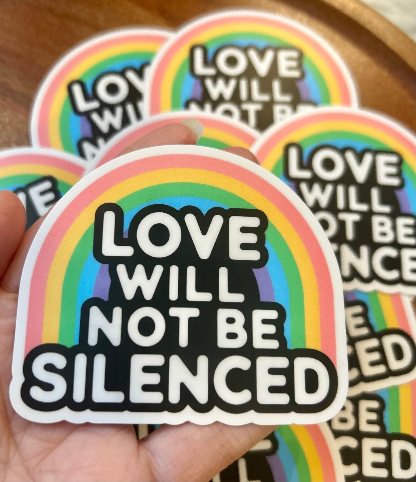 Love will not be silenced sticker