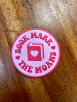 Book mark the moans sticker