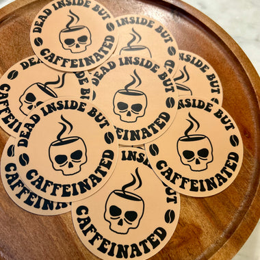 Dead Inside Sticker • tan