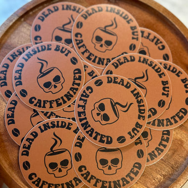 Dead Inside Sticker • brown