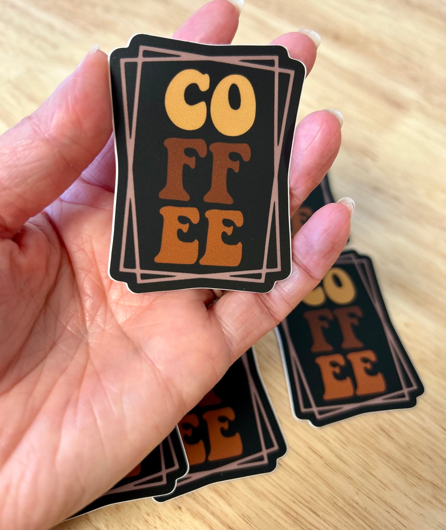 Coffee sticker • black