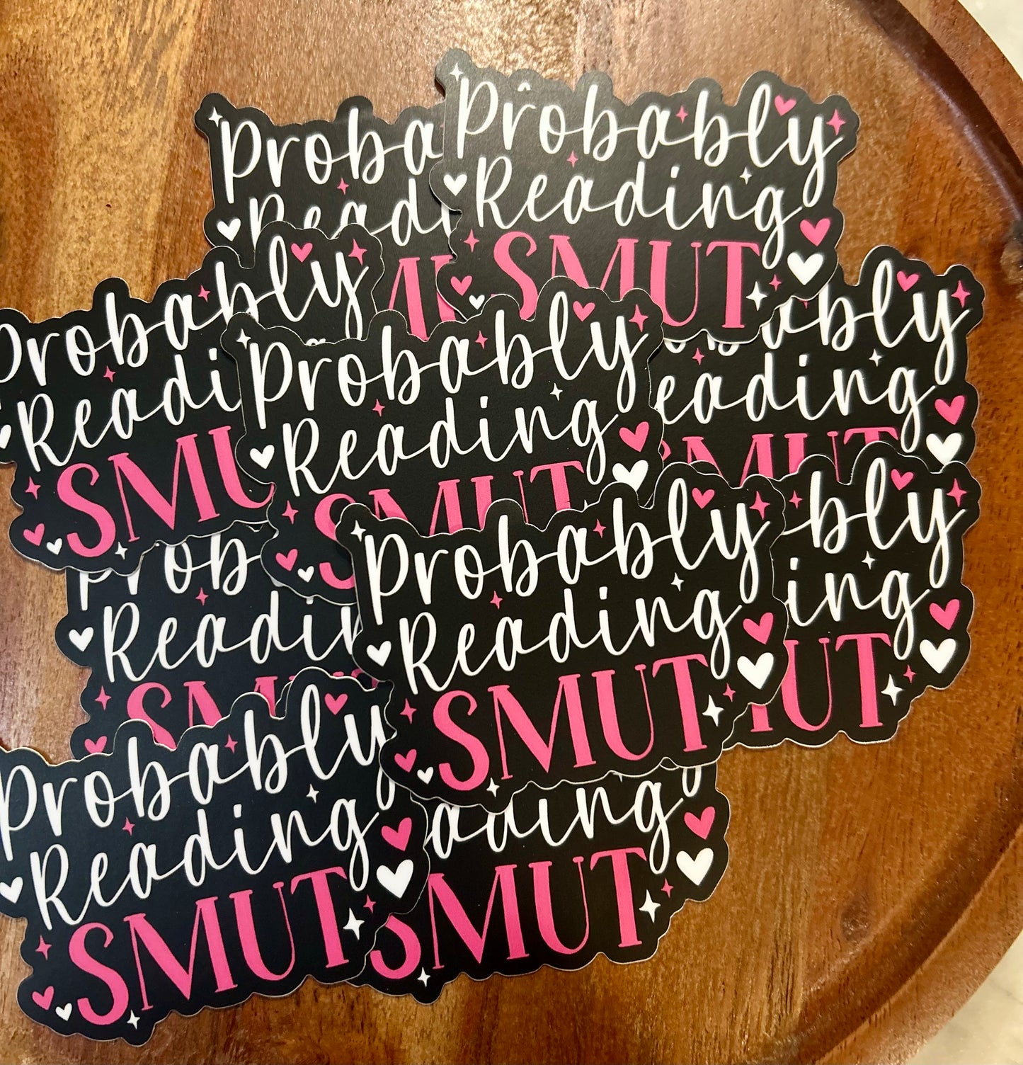 Probably Reading Smut • script sticker