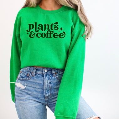 Plants & coffee sweatshirt