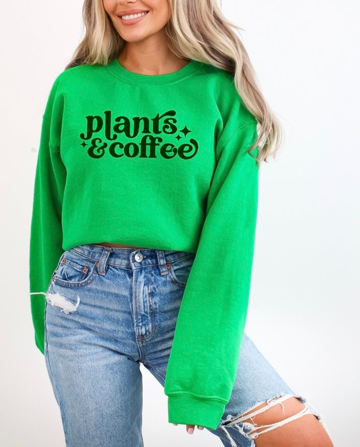Plants & coffee sweatshirt