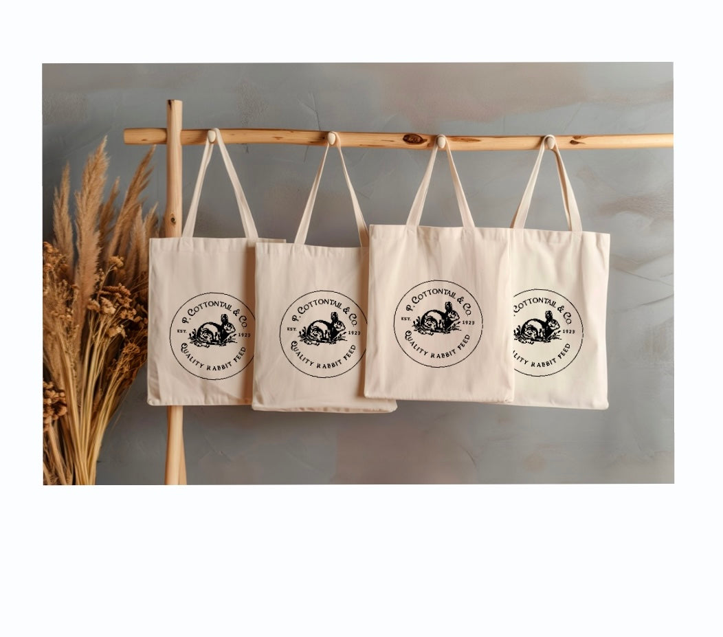 8” P. Cottontail & Co. - small tote bag