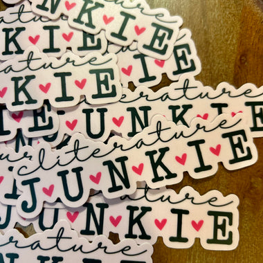 Cliterature junkie Sticker