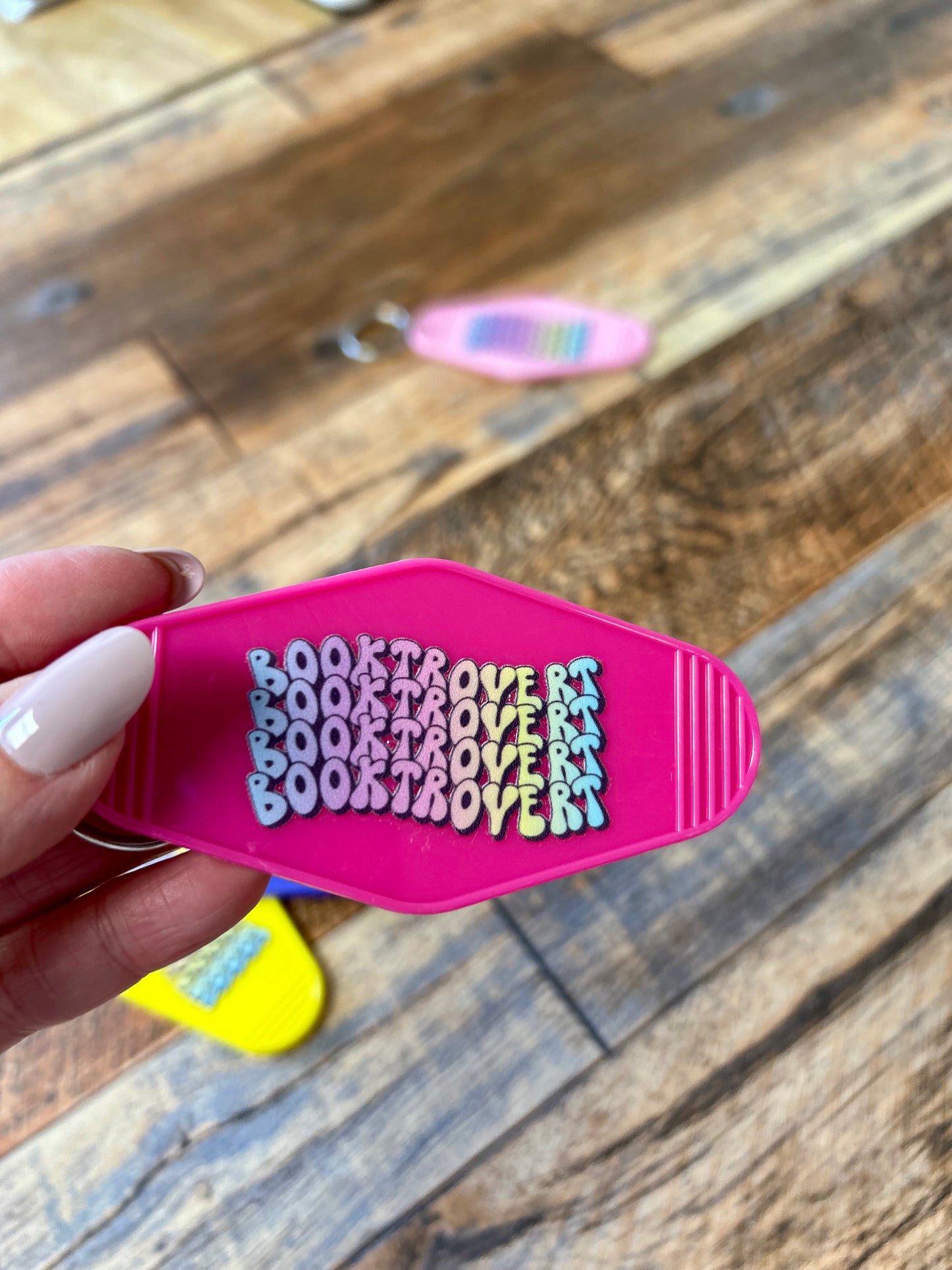 Booktrovert keychain