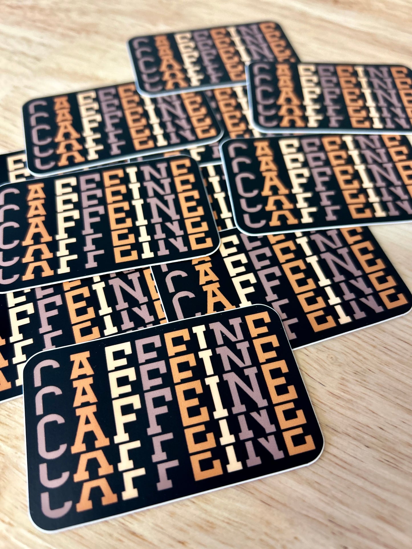 Caffeine sticker