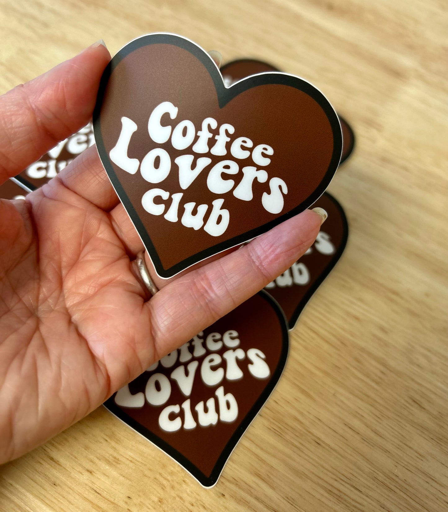 Coffee lovers club sticker • white