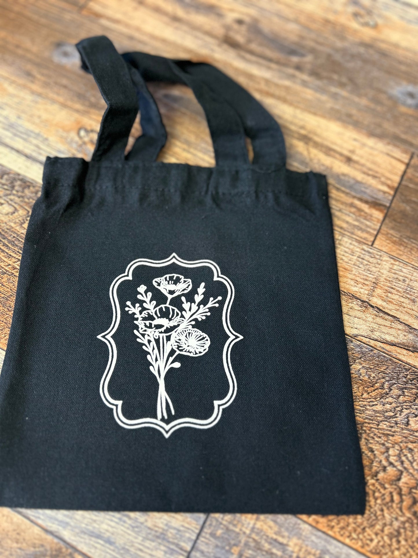 8” Wildflower - small tote bag
