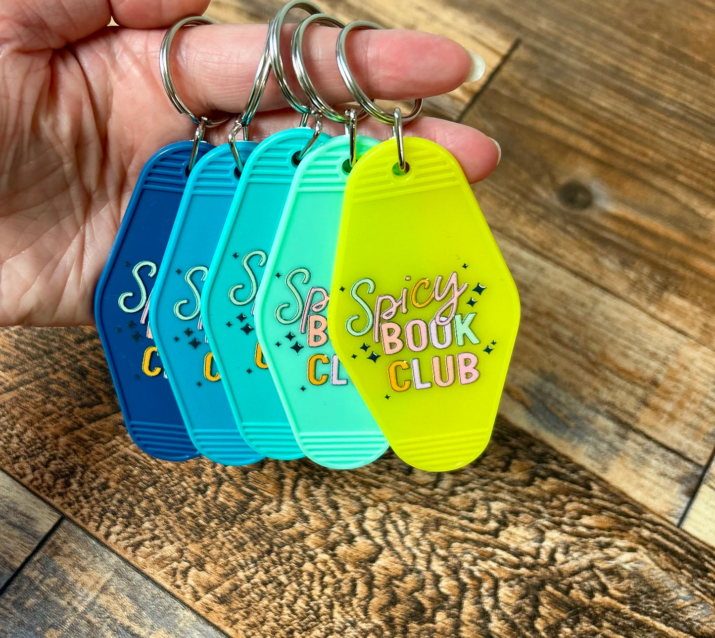 Spicy book club keychain
