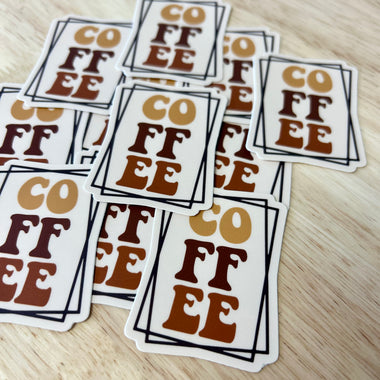 Coffee sticker • cream