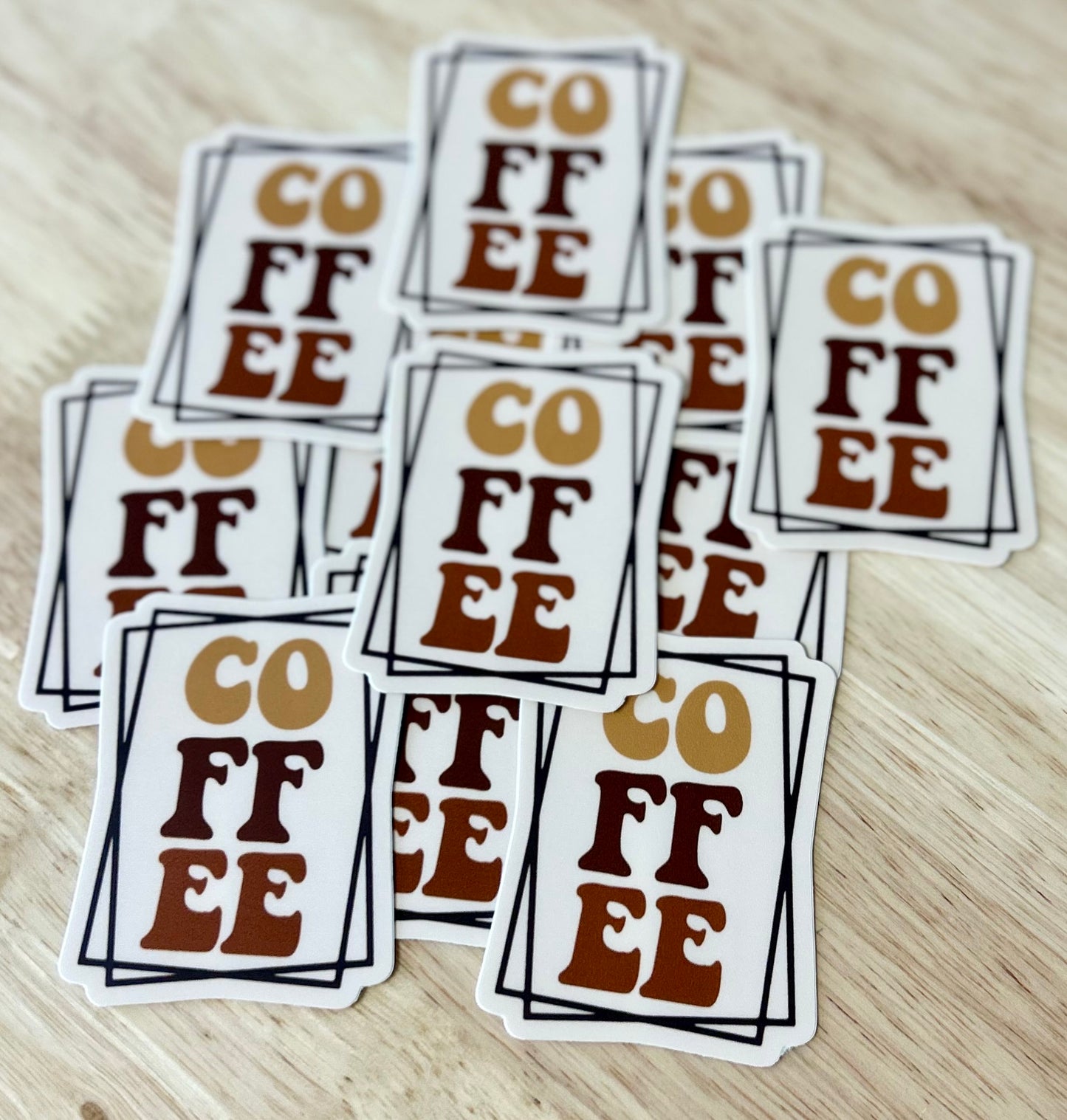 Coffee sticker • cream