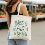 Just One More plant tote bag