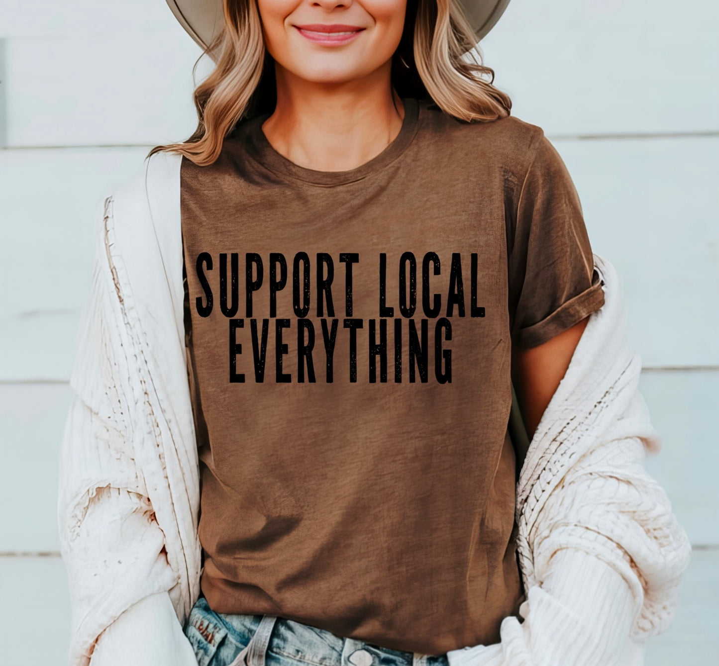 Support local everything • distressed