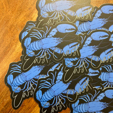 Blue East Coast Lobster sticker